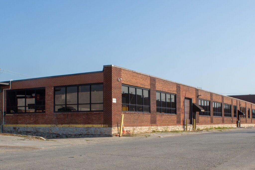 NKC-4220 e 14th ave-2 (1) picture from street corner of North Kansas City warehouse